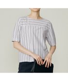 【自由区/JIYU-KU】の【WEB限定・洗える】ストライプハイゲージジャージー カットソー グレー|ID: prp329100004584674 ipo3291000000032503277