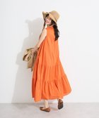 【クラフトスタンダードブティック/CRAFT STANDARD BOUTIQUE】のドロストティアードワンピース Orange|ID: prp329100004584680 ipo3291000000032503320