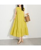 【クラフトスタンダードブティック/CRAFT STANDARD BOUTIQUE】のドロストティアードワンピース Lime Green|ID: prp329100004584680 ipo3291000000032503322
