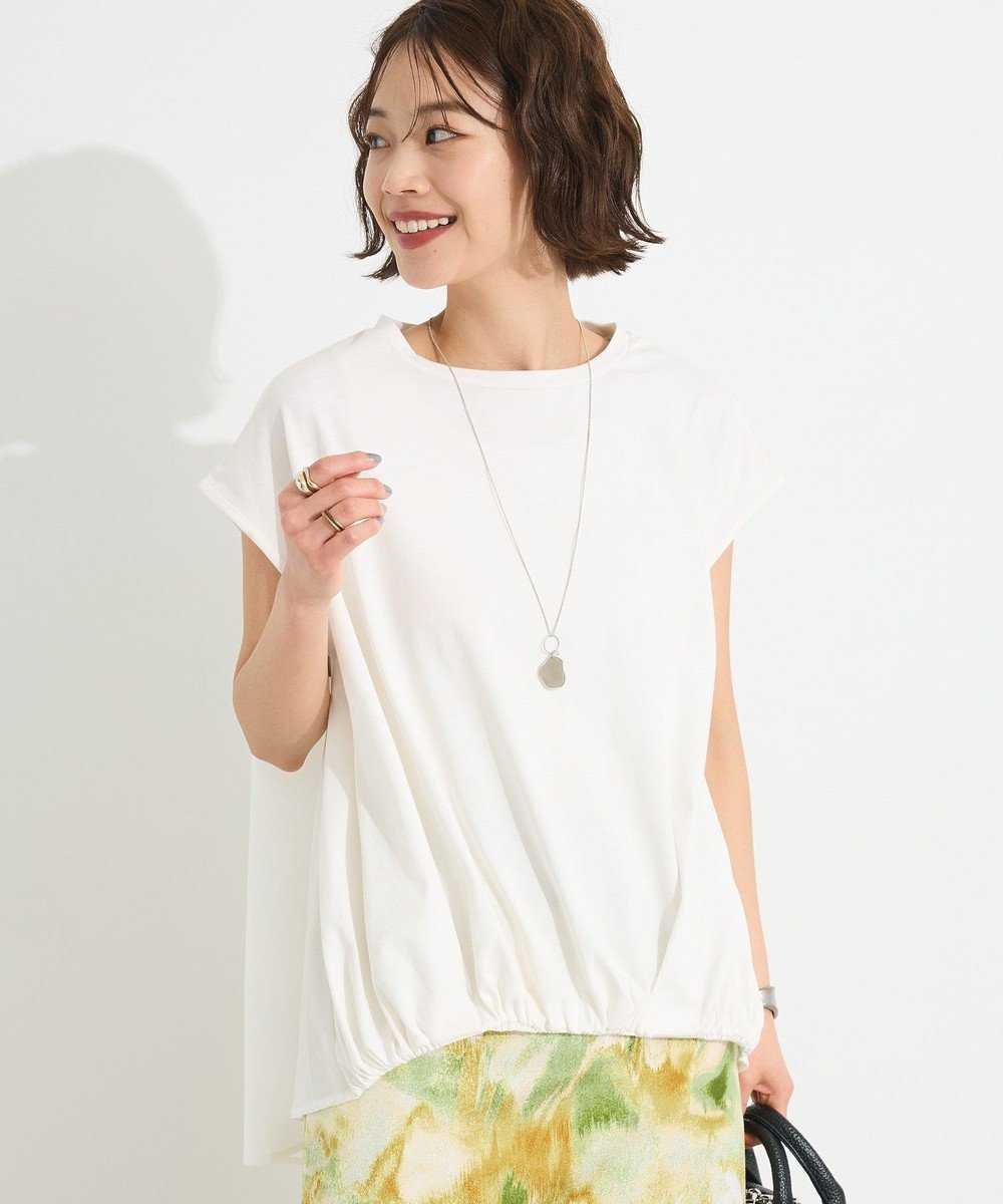 【クラフトスタンダードブティック/CRAFT STANDARD BOUTIQUE】のバックフレアバルーンカットソー 人気、トレンドファッション・服の通販 founy(ファニー) 　ファッション　Fashion　レディースファッション　Fashion for Women　トップス・カットソー　Cut & Sew Tops　シャツ・ブラウス・オフィスカジュアル　Elegant Blouses & Button-Ups　ロングTシャツ・Tシャツ　Longline T-Shirts & Tees　カットソー・ベーシックTシャツ　Cut-and-Sewn Tops / Stretch Tees & Basics　春　Spring　カットソー　Cut and Sewn Top　ギャザー　Gathered, Ruffled　シンプル　Simple, Minimal　バルーン　Balloon, Balloon Silhouette　フェミニン　Feminine, Girly　フレア　Flare, Flared　フロント　Front, Front Design　ベーシック　Basic, Essential　ポケット　Pocket, Pocket Detail　S/S・春夏　SS, Spring/Summer, Warm Season　おすすめ　Recommended / Our Picks　夏　Summer　2025年　2025　2025春夏・S/S　Spring/Summer 2025 SS25　 other-1|ID: prp329100004584690 ipo3291000000033434841