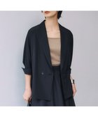 【アイシービー/iCB】の【接触冷感・UVケア・速乾・洗える】シルクエステルタフタ ブラウスジャケット ブラック系|ID: prp329100004584698 ipo3291000000033505562