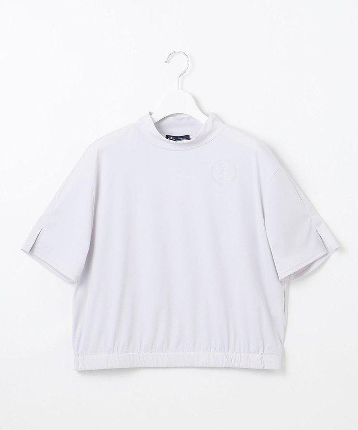 【23区 ゴルフ/NIJYUSANKU GOLF】の【WOMEN】【接触冷感/UVカット】盛夏に最適なCOOL JERSEYシリーズ クロップド丈 モックネック インテリア・キッズ・メンズ・レディースファッション・服の通販 founy(ファニー) https://founy.com/ ファッション Fashion レディースファッション Fashion for Women トップス・カットソー Cut & Sew Tops シャツ・ブラウス・オフィスカジュアル Elegant Blouses & Button-Ups ロングTシャツ・Tシャツ Longline T-Shirts & Tees カットソー・ベーシックTシャツ Cut-and-Sewn Tops / Stretch Tees & Basics 春 Spring カットソー Cut and Sewn Top クロップド Cropped, Short Length クール Cool, Chic コンパクト Compact, Small Size シルバー Silver, Metallic Silver シンプル Simple, Minimal スタイリッシュ Stylish, Fashionable スリット Slit, Slit Detail セットアップ Set-Up, Coordinated Outfit ダウン Down, Puffer フィット Fit, Slim Fit プリント Print, Printed Pattern モックネック Mock Neck, Short Turtleneck S/S・春夏 SS, Spring/Summer, Warm Season おすすめ Recommended / Our Picks 夏 Summer ゴルフ Golf |ID: prp329100004584700 ipo3291000000032503436