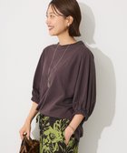 【クラフトスタンダードブティック/CRAFT STANDARD BOUTIQUE】の接触冷感/UVカット スクエアボリュームスリーブプルオーバー Brown|ID: prp329100004584704 ipo3291000000033418205