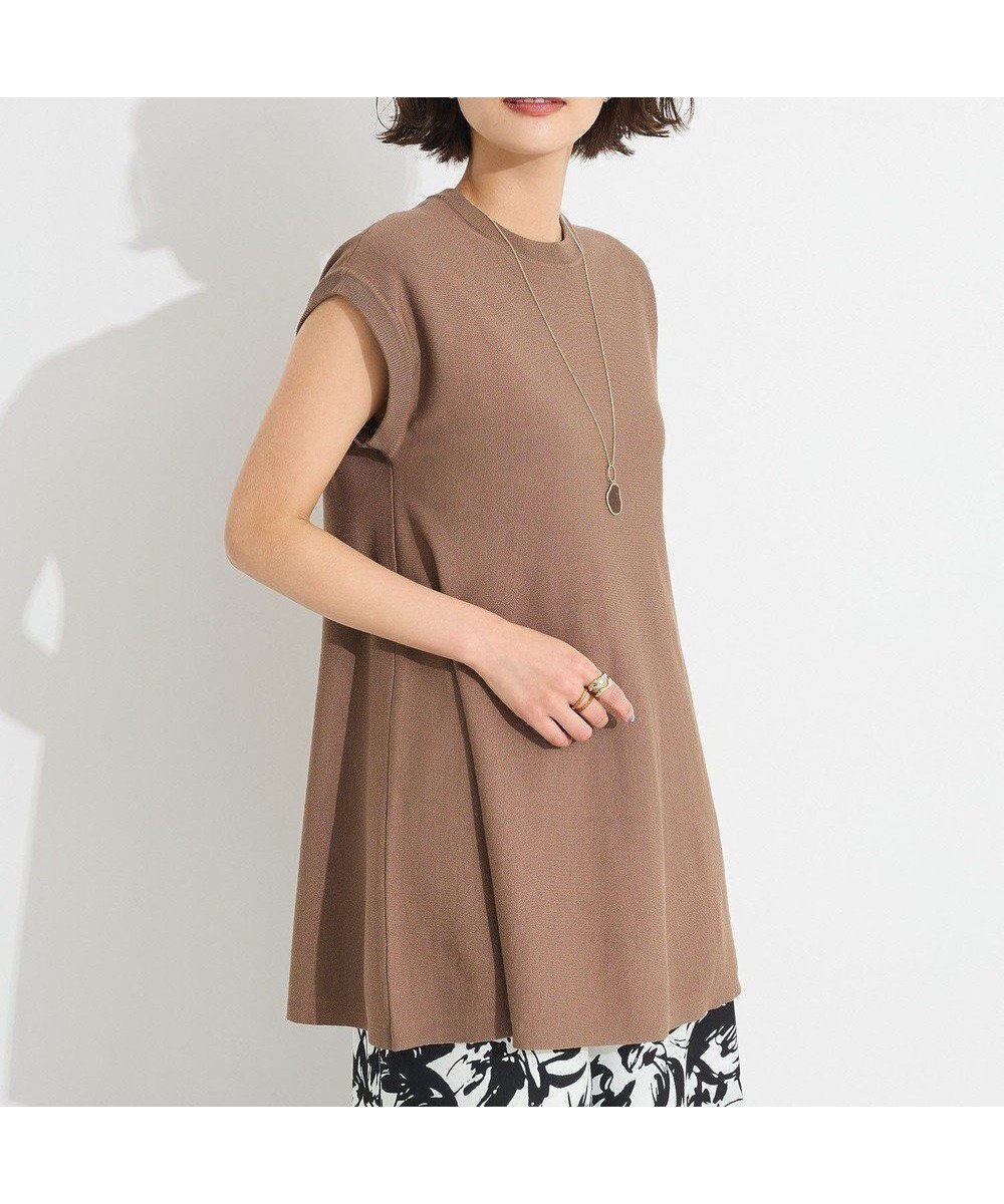 【クラフトスタンダードブティック/CRAFT STANDARD BOUTIQUE】のファンクショナルノースリーブフレアニットプルオーバー インテリア・キッズ・メンズ・レディースファッション・服の通販 founy(ファニー) ファッション Fashion レディースファッション Fashion for Women トップス・カットソー Cut & Sew Tops ニット Knit Tops & Sweaters キャミソール&ノースリーブ Camisoles & Sleeveless Tops カジュアルプルオーバー・ニットトップス Pullovers & Knit Tops / Casual Pullovers 2025年 2025 2025春夏・S/S Spring/Summer 2025 SS25 コンパクト Compact, Small Size セーター Sweater, Knitwear バランス Balance, Style Balance フィット Fit, Slim Fit フレア Flare, Flared ポケット Pocket, Pocket Detail 夏 Summer 旅行 Travel 春 Spring S/S・春夏 SS, Spring/Summer, Warm Season Brown|ID: prp329100004584706 ipo3291000000035396799