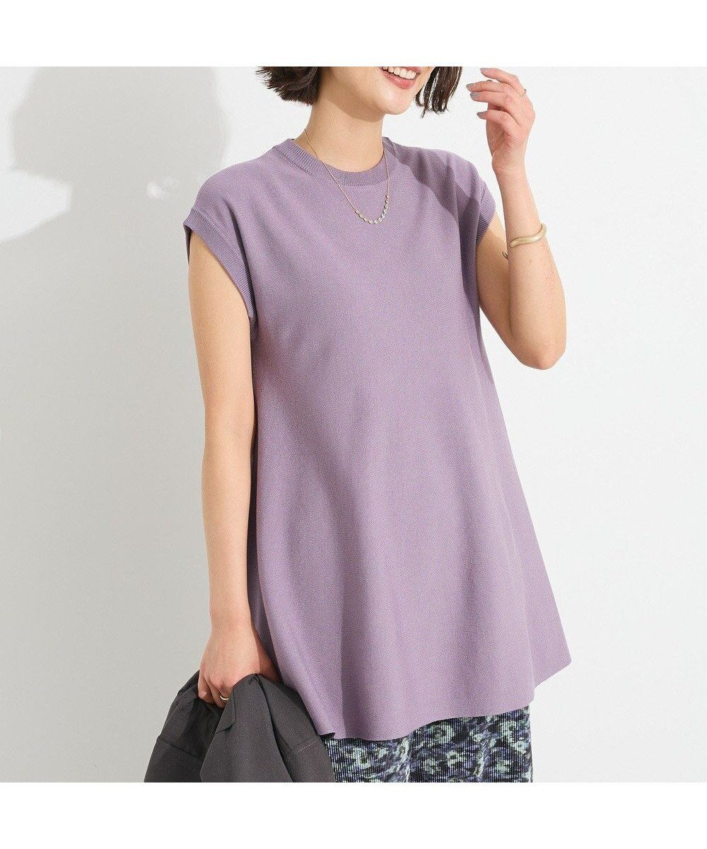 【クラフトスタンダードブティック/CRAFT STANDARD BOUTIQUE】のファンクショナルノースリーブフレアニットプルオーバー インテリア・キッズ・メンズ・レディースファッション・服の通販 founy(ファニー) ファッション Fashion レディースファッション Fashion for Women トップス・カットソー Cut & Sew Tops ニット Knit Tops & Sweaters キャミソール&ノースリーブ Camisoles & Sleeveless Tops カジュアルプルオーバー・ニットトップス Pullovers & Knit Tops / Casual Pullovers 2025年 2025 2025春夏・S/S Spring/Summer 2025 SS25 コンパクト Compact, Small Size セーター Sweater, Knitwear バランス Balance, Style Balance フィット Fit, Slim Fit フレア Flare, Flared ポケット Pocket, Pocket Detail 夏 Summer 旅行 Travel 春 Spring S/S・春夏 SS, Spring/Summer, Warm Season Purple|ID: prp329100004584706 ipo3291000000035396802