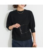 【クラフトスタンダードブティック/CRAFT STANDARD BOUTIQUE】のファンクショナル半袖ラグランニットプルオーバー Black|ID: prp329100004584710 ipo3291000000032503498