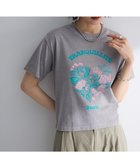 【グリーンパークス/Green Parks】の・DOUBLE FLAGS ウ゛ィンテージライクプリン 人気、トレンドファッション・服の通販 founy(ファニー) ファッション Fashion レディースファッション Fashion for Women トップス・カットソー Cut & Sew Tops シャツ・ブラウス・オフィスカジュアル Elegant Blouses & Button-Ups ロングTシャツ・Tシャツ Longline T-Shirts & Tees カットソー・ベーシックTシャツ Cut-and-Sewn Tops / Stretch Tees & Basics カットソー Cut and Sewn Top コンパクト Compact, Small Size プリント Print, Printed Pattern ボトム Bottoms, Lower Wear ポケット Pocket, Pocket Detail ヴィンテージ Vintage Style 夏 Summer 春 Spring S/S・春夏 SS, Spring/Summer, Warm Season thumbnail Gray|ID: prp329100004584718 ipo3291000000033714783