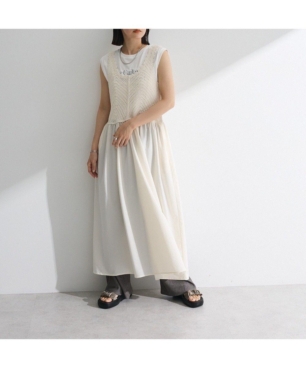 【グリーンパークス/Green Parks】の・SUGAR SPOON クロシェキリカエワンピース 人気、トレンドファッション・服の通販 founy(ファニー) ファッション Fashion レディースファッション Fashion for Women ワンピース Dresses ニットワンピース Knit Dresses おすすめ Recommended / Our Picks インナー Innerwear クロシェ Crochet, Knitted Lace フェミニン Feminine, Girly フレア Flare, Flared ポケット Pocket, Pocket Detail 今季 This Season, Current Season 夏 Summer 春 Spring S/S・春夏 SS, Spring/Summer, Warm Season other-1|ID: prp329100004584720 ipo3291000000033521871