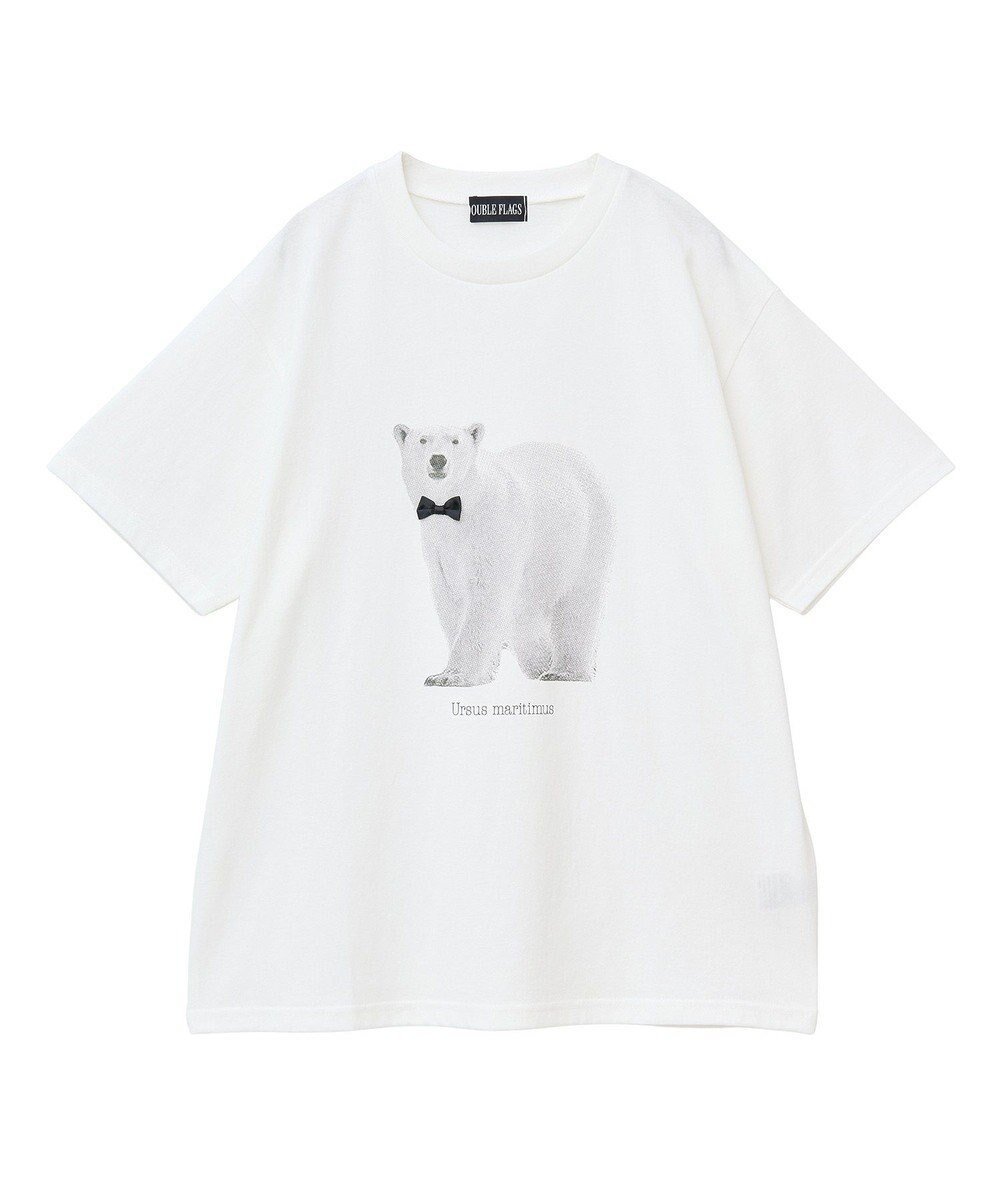 【グリーンパークス/Green Parks】の・DOUBLE FLAGS アニマルプリントTEE インテリア・キッズ・メンズ・レディースファッション・服の通販 founy(ファニー) 　ファッション　Fashion　レディースファッション　Ladies' Fashion Online　トップス・カットソー　Tops/Tshirt　シャツ/ブラウス　Shirts/Blouses　ロング / Tシャツ　T-Shirts　カットソー　Cut and Sewn　おすすめ　Recommend　アニマル　Animal　インナー　Inner　エレガント 上品　Elegant　カットソー　Cut And Sew　ギフト プレゼント　Gift Present　サテン　Satin　ジャケット　Jacket　ストレート　Straight　ポケット　Pocket　モノトーン　Monotone　リボン　Ribbon　夏　Summer　春　Spring　S/S・春夏　Ss・Spring/Summer　C|ID: prp329100004584767 ipo3291000000032503876