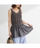 【グリーンパークス/Green Parks】の・SUGAR SPOON クロシェキリカエチュニック Charcoal Gray|ID: prp329100004584778 ipo3291000000032503931