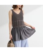 【グリーンパークス/Green Parks】の・SUGAR SPOON クロシェキリカエチュニック Charcoal Gray|ID: prp329100004584778 ipo3291000000033336028