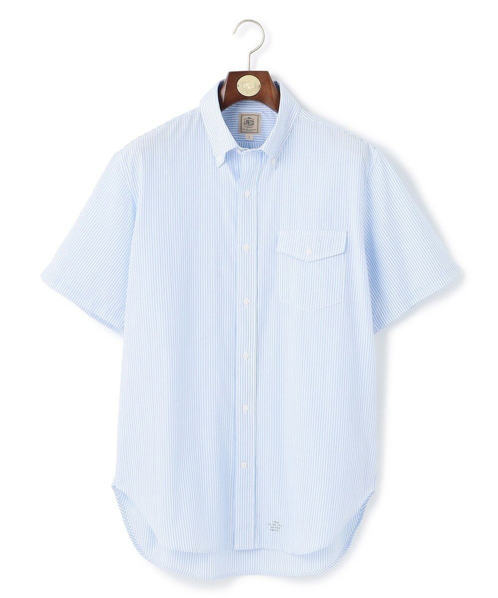【ジェイ プレス/J.PRESS / MEN】の【WEB・一部店舗限定】シアサッカー 半袖シャツ / B.D. インテリア・キッズ・メンズ・レディースファッション・服の通販 founy(ファニー) 　ファッション　Fashion　メンズファッション　Fashion for Men　トップス・カットソー　Cut & Sew Tops　メンズシャツ　Shirts　インナー　Innerwear　春　Spring　軽量　Lightweight, Ultra Light　サッカー　Seersucker, Summer Fabric　シンプル　Simple, Minimal　ストライプ　Stripe, Striped Pattern　ドレス　Dress, One-Piece　バランス　Balance, Style Balance　プリント　Print, Printed Pattern　ベーシック　Basic, Essential　半袖　Short Sleeve, Half Sleeve　羽織　Haori, Light Jacket　メンズ　Men's, Menswear　S/S・春夏　SS, Spring/Summer, Warm Season　再入荷　Restock / Back in Stock　夏　Summer　サックスブルー系1|ID: prp329100004585516 ipo3291000000032513991