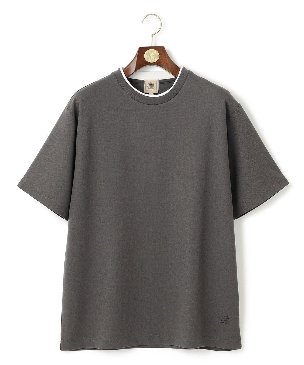 【ジェイ プレス/J.PRESS / MEN】の【WEB・一部店舗限定】フェイクレイヤード Tシャツ インテリア・キッズ・メンズ・レディースファッション・服の通販 founy(ファニー) 　ファッション　Fashion　メンズファッション　Fashion for Men　トップス・カットソー　Cut & Sew Tops　メンズシャツ　Shirts　春　Spring　カットソー　Cut and Sewn Top　プリント　Print, Printed Pattern　S/S・春夏　SS, Spring/Summer, Warm Season　再入荷　Restock / Back in Stock　夏　Summer　ライトグレー系|ID: prp329100004585519 ipo3291000000032514002