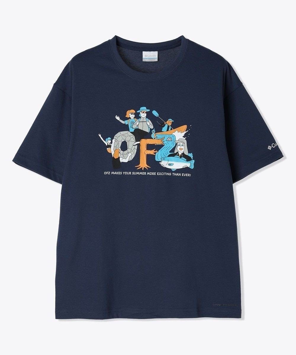 【コロンビア/Columbia / MEN】のColumbia/ スウィンアベニューオムニフリーズゼログラフィックショートスリーブTシャツ /コロンビア インテリア・キッズ・メンズ・レディースファッション・服の通販 founy(ファニー) 　ファッション　Fashion　メンズファッション　Men's Style Online　トップス・カットソー　Tops/Tshirt/Men　シャツ　Shirts　アウトドア　Outdoor　カットソー　Cut And Sew　グラフィック　Graphic　フィット　Fit　リラックス　Relax　A/W・秋冬　Aw・Autumn/Winter・Fw・Fall-Winter　S/S・春夏　Ss・Spring/Summer　夏　Summer　Collegiate Navy、 OFZ Front Print|ID: prp329100004585522 ipo3291000000032514016