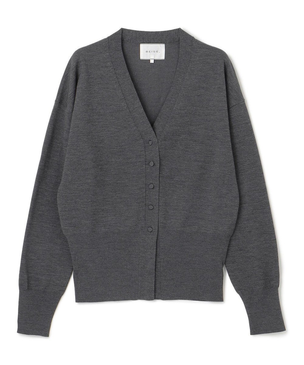 【ベイジ,/BEIGE,】の【洗える・STORY 10月号掲載】LA MONNAIE / カーディガン インテリア・キッズ・メンズ・レディースファッション・服の通販 founy(ファニー) 　雑誌掲載アイテム　Magazine Items　ファッション雑誌　Fashion Magazines　ストーリィ　STORY　ファッション　Fashion　レディースファッション　Ladies' Fashion Online　トップス・カットソー　Tops/Tshirt　カーディガン　Cardigans　アンサンブル　Ensemble　ウォッシャブル　Washable　エレガント 上品　Elegant　洗える　Washable　カーディガン　Cardigan　10月号　October Issue　ショート　Short　ショール　Shawl　スリット　Slit　雑誌　Magazine　タートルネック　Turtleneck　デコルテ　Decolletage　ハイネック　High Neck　A/W・秋冬　Aw・Autumn/Winter・Fw・Fall-Winter　ビジネス 仕事 通勤　Business　C Gray|ID: prp329100004585529 ipo3291000000032514076