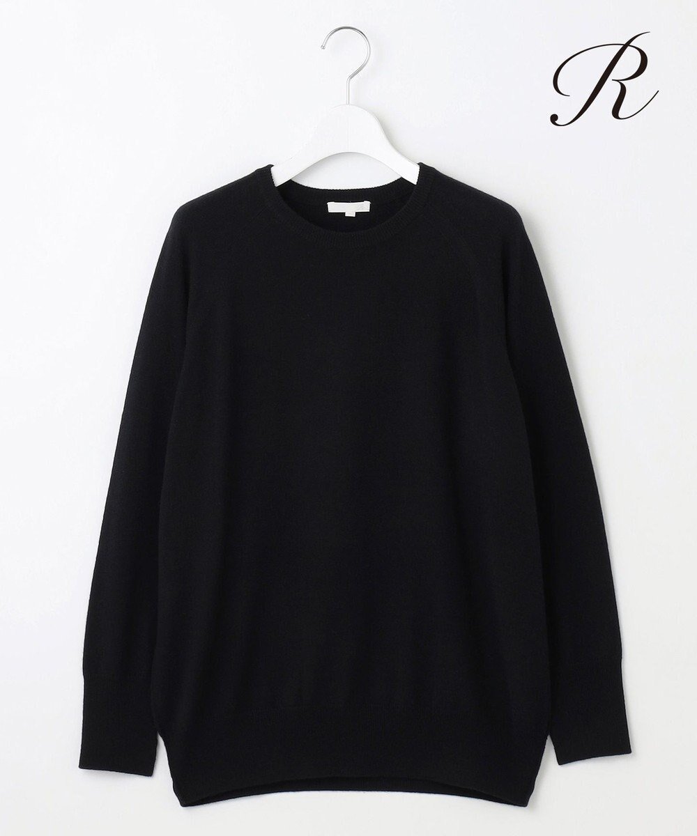 【23区/NIJYUSANKU】の【R(アール)】ウールカシミヤ クルーネックニット インテリア・キッズ・メンズ・レディースファッション・服の通販 founy(ファニー) 　ファッション　Fashion　レディースファッション　Ladies' Fashion Online　トップス・カットソー　Tops/Tshirt　ニット　Knit Tops　エレガント 上品　Elegant　カシミヤ　Cashmere　コレクション　Collection　スリット　Slit　スリーブ　Sleeve　セーター　Sweater　人気　Popularity　長袖　Long Sleeve　A/W・秋冬　Aw・Autumn/Winter・Fw・Fall-Winter　冬　Winter　2024年　2024　2024-2025秋冬・A/W　Aw/Autumn/Winter/Fw/Fall/2024-2025　ブラック系|ID: prp329100004585538 ipo3291000000032514199