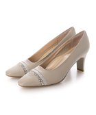 【リズ ラフィーネ/Riz raffinee】のRiz raffinee グリッターデザインパンプス ライトグレー|ID: prp329100004585539 ipo3291000000035617040