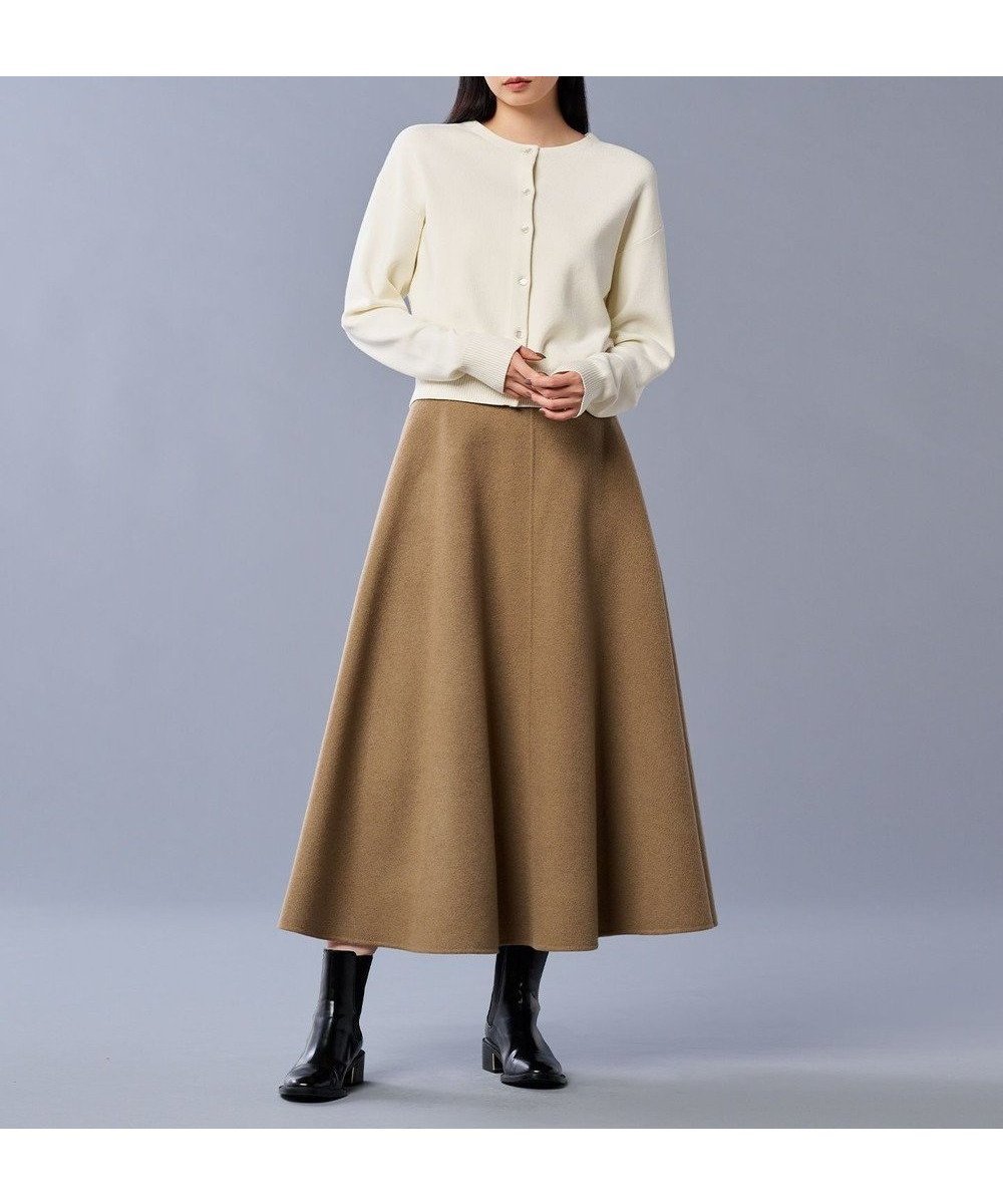 【アンクレイヴ/uncrave】のリバー フレア スカート(uncrave STANDARD) インテリア・キッズ・メンズ・レディースファッション・服の通販 founy(ファニー) 　ファッション　Fashion　レディースファッション　Ladies' Fashion Online　スカート　Skirt　Aライン/フレアスカート　Flared A-Line Skirts　スタンド　Stand　セットアップ　Set Up　フレア　Flare　ブルゾン　Blouson　エレガント 上品　Elegant　A/W・秋冬　Aw・Autumn/Winter・Fw・Fall-Winter　ベージュ|ID: prp329100004585542 ipo3291000000032514246
