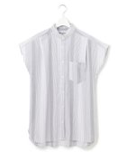 【ジェイプレスヨークストリート/J.PRESS YORK STREET】の【WOMEN】キャップスリーブ マルチストライプブラウス グレー系1|ID: prp329100004585557 ipo3291000000032660061