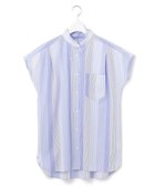 【ジェイプレスヨークストリート/J.PRESS YORK STREET】の【WOMEN】キャップスリーブ マルチストライプブラウス 人気、トレンドファッション・服の通販 founy(ファニー) ファッション Fashion レディースファッション Fashion for Women トップス・カットソー Cut & Sew Tops シャツ・ブラウス・オフィスカジュアル Elegant Blouses & Button-Ups 春 Spring キャップ Cap, Baseball Cap コンパクト Compact, Small Size ストライプ Stripe, Striped Pattern スリーブ Sleeve, Long Sleeve / Short Sleeve タイプライター Typewriter Fabric, Crisp Cotton ノースリーブ Sleeveless, No-Sleeve S/S・春夏 SS, Spring/Summer, Warm Season 夏 Summer thumbnail サックスブルー系1|ID: prp329100004585557 ipo3291000000033454887