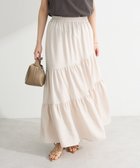 【グリーンパークス/Green Parks】の・ELENCARE DUE リネンライクフレアスカート Ivory|ID: prp329100004585561 ipo3291000000032514544
