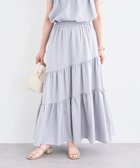 【グリーンパークス/Green Parks】の・ELENCARE DUE リネンライクフレアスカート Gray|ID: prp329100004585561 ipo3291000000032514545