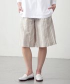 【ジェイプレスヨークストリート/J.PRESS YORK STREET】の【WOMEN】コットンリネン ハーフパンツ ベージュ系1|ID: prp329100004585562 ipo3291000000032733904