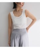 【グリーンパークス/Green Parks】の・Petit Fleur レイヤードタンク Off White|ID: prp329100004585593 ipo3291000000032515007