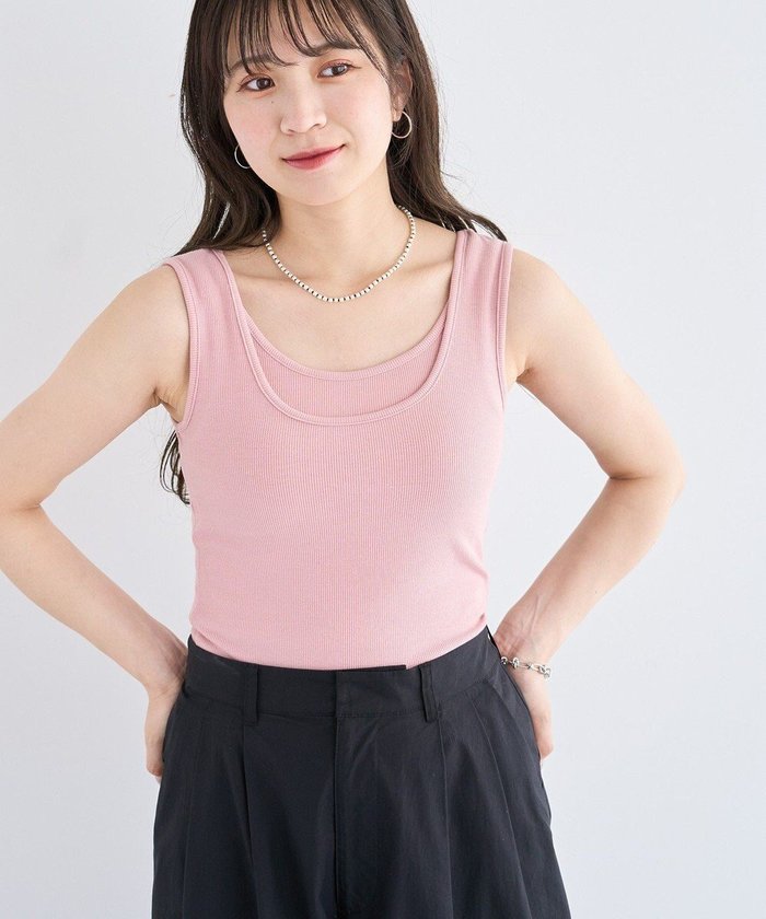【グリーンパークス/Green Parks】の・Petit Fleur レイヤードタンク インテリア・キッズ・メンズ・レディースファッション・服の通販 founy(ファニー) https://founy.com/ ファッション Fashion レディースファッション Ladies' Fashion Online トップス・カットソー Tops/Tshirt インナー Inner タンク Tank フィット Fit ポケット Pocket 夏 Summer 春 Spring S/S・春夏 Ss・Spring/Summer |ID: prp329100004585593 ipo3291000000032515010