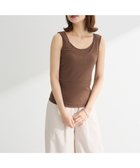 【グリーンパークス/Green Parks】の・Petit Fleur レイヤードタンク Brown|ID: prp329100004585593 ipo3291000000032515011