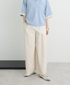 【クラフトスタンダードブティック/CRAFT STANDARD BOUTIQUE】のワイドオーバルパンツ Ivory|ID: prp329100004585598 ipo3291000000032515027