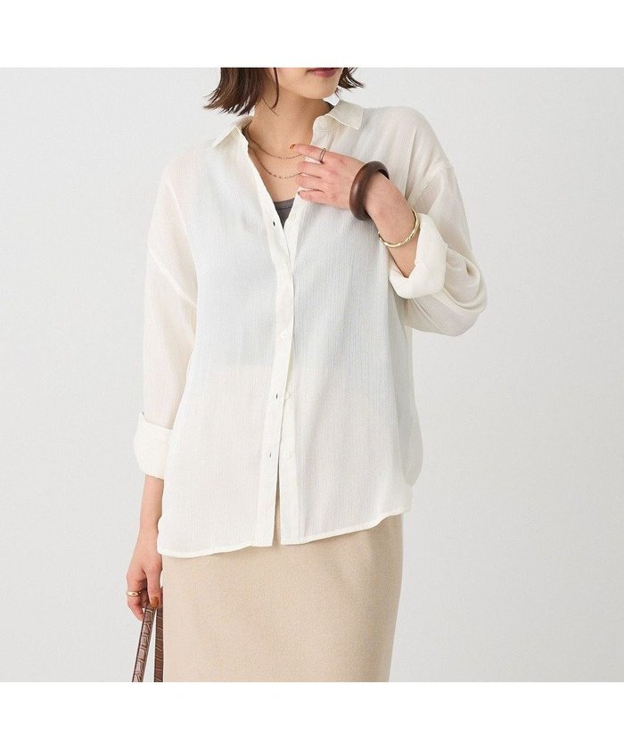 【クラフトスタンダードブティック/CRAFT STANDARD BOUTIQUE】のオーガンジーブラウス インテリア・キッズ・メンズ・レディースファッション・服の通販 founy(ファニー) https://founy.com/ ファッション Fashion レディースファッション Fashion for Women トップス・カットソー Cut & Sew Tops シャツ・ブラウス・オフィスカジュアル Elegant Blouses & Button-Ups オーガンジー Organza Fabric 春 Spring カフス Cuff Design スタンダード Standard, Basic 定番 Standard, Basic Item ビスチェ Bustier, Corset Top ベスト Vest, Waistcoat ポケット Pocket, Pocket Detail リュクス Luxury, Elegant, High-End, Chic S/S・春夏 SS, Spring/Summer, Warm Season おすすめ Recommended / Our Picks 夏 Summer 2025年 2025 2025春夏・S/S Spring/Summer 2025 SS25 |ID: prp329100004585602 ipo3291000000033491514