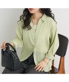 【クラフトスタンダードブティック/CRAFT STANDARD BOUTIQUE】のオーガンジーブラウス Green|ID: prp329100004585602 ipo3291000000033491517