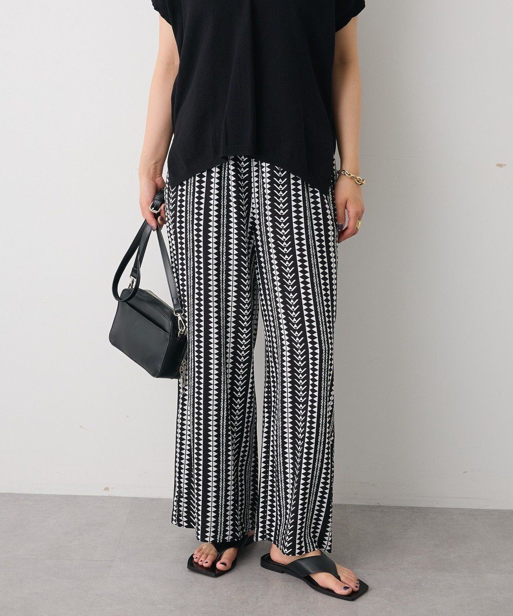 【クラフトスタンダードブティック/CRAFT STANDARD BOUTIQUE】のレーヨン総柄ワイドパンツ インテリア・キッズ・メンズ・レディースファッション・服の通販 founy(ファニー) 　ファッション　Fashion　レディースファッション　Fashion for Women　パンツ　Pants & Trousers　ポケット　Pocket, Pocket Detail　ワイド　Wide, Wide Fit　夏　Summer　春　Spring　S/S・春夏　SS, Spring/Summer, Warm Season　Stripe|ID: prp329100004585605 ipo3291000000032515054