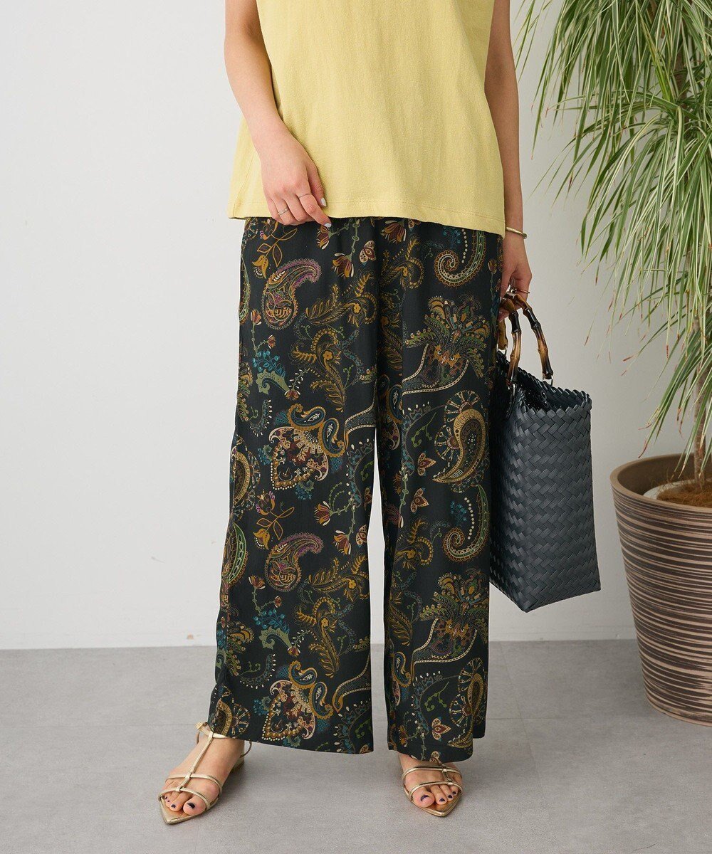 【クラフトスタンダードブティック/CRAFT STANDARD BOUTIQUE】のレーヨン総柄ワイドパンツ インテリア・キッズ・メンズ・レディースファッション・服の通販 founy(ファニー) 　ファッション　Fashion　レディースファッション　Fashion for Women　パンツ　Pants & Trousers　ポケット　Pocket, Pocket Detail　ワイド　Wide, Wide Fit　夏　Summer　春　Spring　S/S・春夏　SS, Spring/Summer, Warm Season　Paisley|ID: prp329100004585605 ipo3291000000033648140