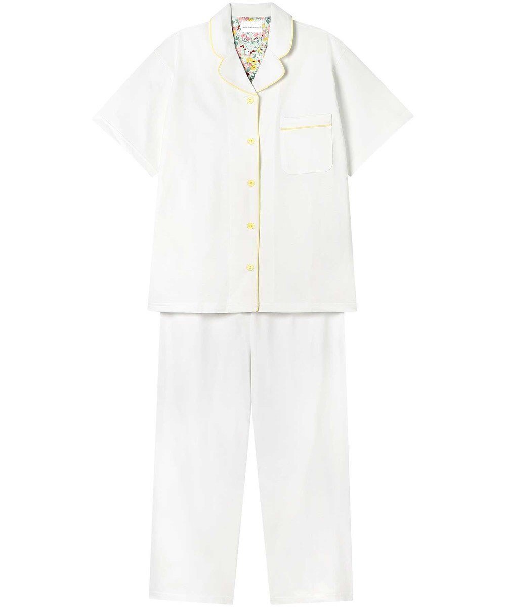 【ウンナナクール/une nana cool】の【綿混】半袖パジャマ MADE WITH LIBERTY FABRIC インテリア・キッズ・メンズ・レディースファッション・服の通販 founy(ファニー) 　ファッション　Fashion　レディースファッション　Ladies' Fashion Online　トップス・カットソー　Tops/Tshirt　春　Spring　パイピング　Piping　パジャマ　Pajamas　プリント　Print　半袖　Short Sleeve　リラックス　Relax　S/S・春夏　Ss・Spring/Summer　おすすめ　Recommend　夏　Summer　IV|ID: prp329100004585606 ipo3291000000032515059