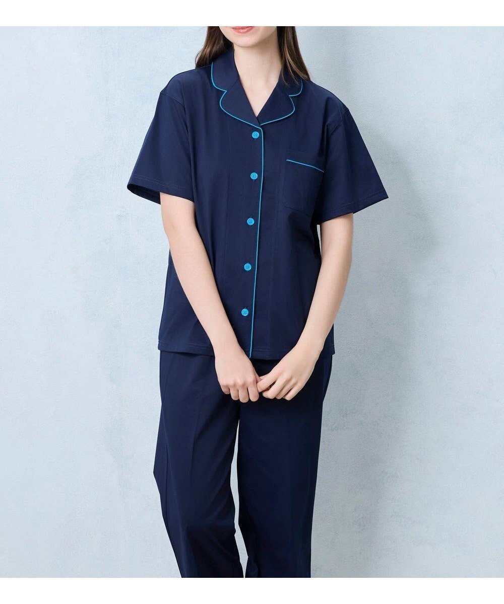 【ウンナナクール/une nana cool】の【綿混】半袖パジャマ MADE WITH LIBERTY FABRIC 人気、トレンドファッション・服の通販 founy(ファニー) ファッション Fashion レディースファッション Fashion for Women トップス・カットソー Cut & Sew Tops 春 Spring パイピング Piping, Trim Design パジャマ Pajamas, Sleepwear プリント Print, Printed Pattern 半袖 Short Sleeve, Half Sleeve リラックス Relax, Relaxed Fit S/S・春夏 SS, Spring/Summer, Warm Season おすすめ Recommended / Our Picks 夏 Summer other-1|ID: prp329100004585606 ipo3291000000033656488