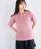 【グリーンパークス/Green Parks】の・Petit Fleur ラメシアーニット Pink|ID: prp329100004585608 ipo3291000000032515067