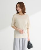 【グリーンパークス/Green Parks】の・Petit Fleur ラメシアーニット Beige|ID: prp329100004585608 ipo3291000000033714676
