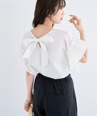 【グリーンパークス/Green Parks】の・ELENCARE DUE バックリボンブラウス Off White|ID: prp329100004585609 ipo3291000000032515070