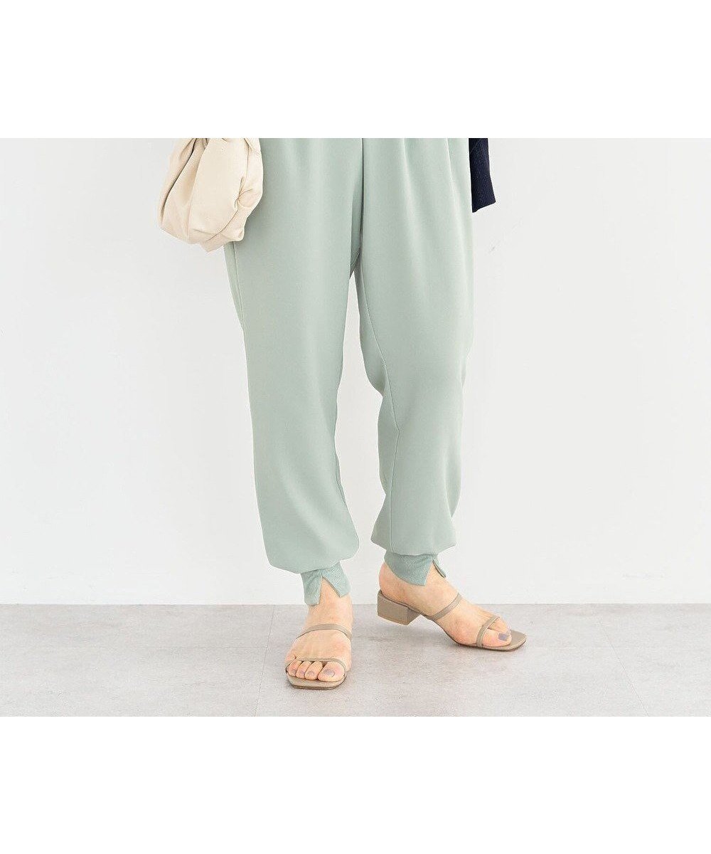 【グリーンパークス/Green Parks】のジョガーパンツ インテリア・キッズ・メンズ・レディースファッション・服の通販 founy(ファニー) 　ファッション　Fashion　レディースファッション　Ladies' Fashion Online　パンツ　Pants　おすすめ　Recommend　ジョーゼット　Georgette　スリット　Slit　ツイル　Twill　ポケット　Pocket　夏　Summer　春　Spring　S/S・春夏　Ss・Spring/Summer　Mint|ID: prp329100004585616 ipo3291000000032515103