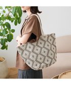 【グリーンパークス/Green Parks】の・ダイヤパターントート 人気、トレンドファッション・服の通販 founy(ファニー) ファッション Fashion レディースファッション Fashion for Women バッグ Bags おすすめ Recommended / Our Picks パターン Pattern, Design Print ポケット Pocket, Pocket Detail マグネット Magnet, Magnetic Closure thumbnail Brown|ID: prp329100004585619 ipo3291000000033630242