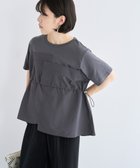 【グリーンパークス/Green Parks】のビスチェドッキングドロスト5分袖プルオーバー Charcoal Gray|ID: prp329100004585621 ipo3291000000032515122