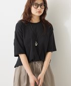 【アメリカンホリック/AMERICAN HOLIC】の【接触冷感】スムースルーズクルーネックTシャツ Black|ID: prp329100004585633 ipo3291000000032515178