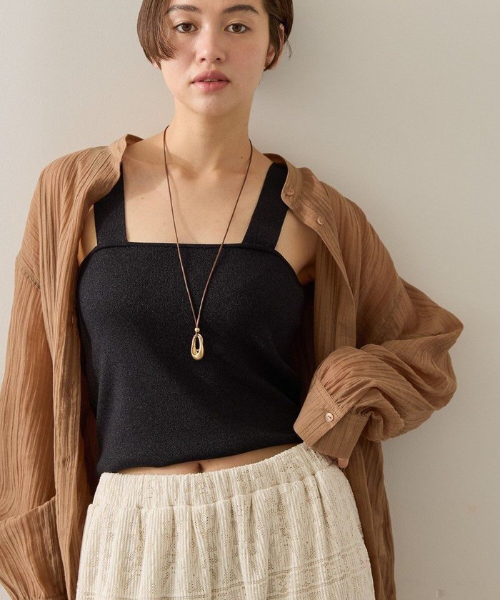 【アメリカンホリック/AMERICAN HOLIC】のラメニットタンクトップ インテリア・キッズ・メンズ・レディースファッション・服の通販 founy(ファニー) https://founy.com/ ファッション Fashion レディースファッション Fashion for Women トップス・カットソー Cut & Sew Tops ニット Knit Tops & Sweaters キャミソール&ノースリーブ Camisoles & Sleeveless Tops カットソー Cut and Sewn Top キャミソール Camisole, Spaghetti Strap Top コンパクト Compact, Small Size ショート Short, Short Length タンク Tank Top, Sleeveless Top トレンド Trend, Trending Now フィット Fit, Slim Fit ポケット Pocket, Pocket Detail 夏 Summer 春 Spring S/S・春夏 SS, Spring/Summer, Warm Season |ID: prp329100004585634 ipo3291000000032515181