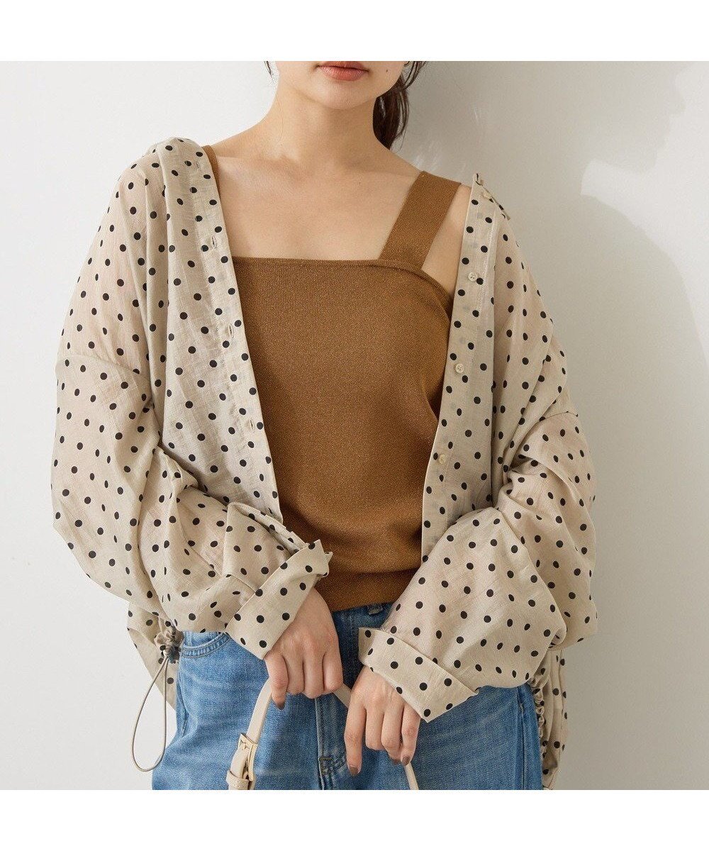 【アメリカンホリック/AMERICAN HOLIC】のラメニットタンクトップ インテリア・キッズ・メンズ・レディースファッション・服の通販 founy(ファニー) 　ファッション　Fashion　レディースファッション　Fashion for Women　トップス・カットソー　Cut & Sew Tops　ニット　Knit Tops & Sweaters　キャミソール&ノースリーブ　Camisoles & Sleeveless Tops　カットソー　Cut and Sewn Top　キャミソール　Camisole, Spaghetti Strap Top　コンパクト　Compact, Small Size　ショート　Short, Short Length　タンク　Tank Top, Sleeveless Top　トレンド　Trend, Trending Now　フィット　Fit, Slim Fit　ポケット　Pocket, Pocket Detail　夏　Summer　春　Spring　S/S・春夏　SS, Spring/Summer, Warm Season　Brown|ID: prp329100004585634 ipo3291000000032515184