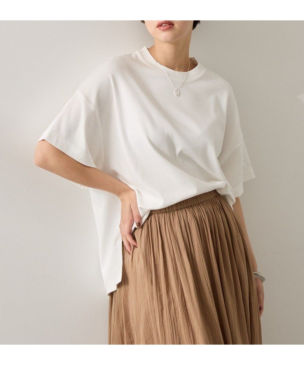 【アメリカンホリック/AMERICAN HOLIC】の【接触冷感】スムースボクサーTシャツ 人気、トレンドファッション・服の通販 founy(ファニー) 　ファッション　Fashion　レディースファッション　Ladies' Fashion Online　トップス・カットソー　Tops/Tshirt　シャツ/ブラウス　Shirts/Blouses　ロング / Tシャツ　T-Shirts　カットソー　Cut and Sewn　アメリカン　American　春　Spring　カットソー　Cut And Sew　スタイリッシュ　Stylish　スリット　Slit　ヘムライン　Hemline　ボックス　Box　ポケット　Pocket　ワイド　Wide　S/S・春夏　Ss・Spring/Summer　おすすめ　Recommend　夏　Summer　 other-1|ID: prp329100004585636 ipo3291000000032515193