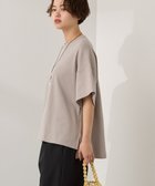 【アメリカンホリック/AMERICAN HOLIC】の【接触冷感】スムースボクサーTシャツ 人気、トレンドファッション・服の通販 founy(ファニー) ファッション Fashion レディースファッション Ladies' Fashion Online トップス・カットソー Tops/Tshirt シャツ/ブラウス Shirts/Blouses ロング / Tシャツ T-Shirts カットソー Cut and Sewn アメリカン American 春 Spring カットソー Cut And Sew スタイリッシュ Stylish スリット Slit ヘムライン Hemline ボックス Box ポケット Pocket ワイド Wide S/S・春夏 Ss・Spring/Summer おすすめ Recommend 夏 Summer thumbnail Gray Beige|ID: prp329100004585636 ipo3291000000032515196