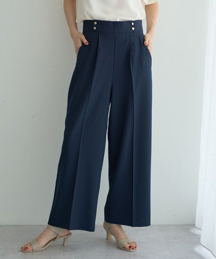 【イェッカ ヴェッカ/YECCA VECCA】のサッカーマリンパンツ インテリア・キッズ・メンズ・レディースファッション・服の通販 founy(ファニー) https://founy.com/ ファッション Fashion レディースファッション Fashion for Women パンツ Pants & Trousers おすすめ Recommended / Our Picks サッカー Seersucker, Summer Fabric ストライプ Stripe, Striped Pattern ポケット Pocket, Pocket Detail メタル Metal, Metal Parts ワイド Wide, Wide Fit 夏 Summer 春 Spring S/S・春夏 SS, Spring/Summer, Warm Season |ID: prp329100004585643 ipo3291000000032515221