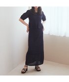 【アースミュージックアンドエコロジー/earth music&ecology】のSET2点レース編みペプラムカーデ+スカート Navy|ID: prp329100004585650 ipo3291000000032515255